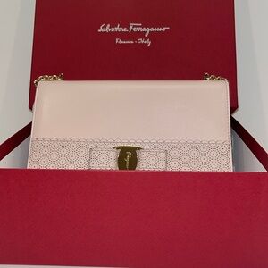 Salvatore Ferragamo Crossbody / Clutch Pink Bag